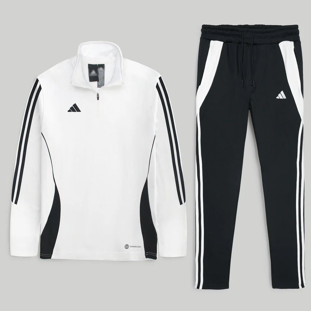 ADS PREMIUM TIRO PIPING TRACKSUIT MEN WHITE-BLACK