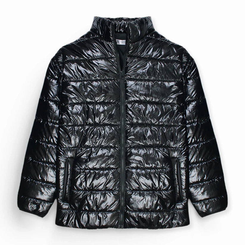 Black Shine Puffer Jacket
