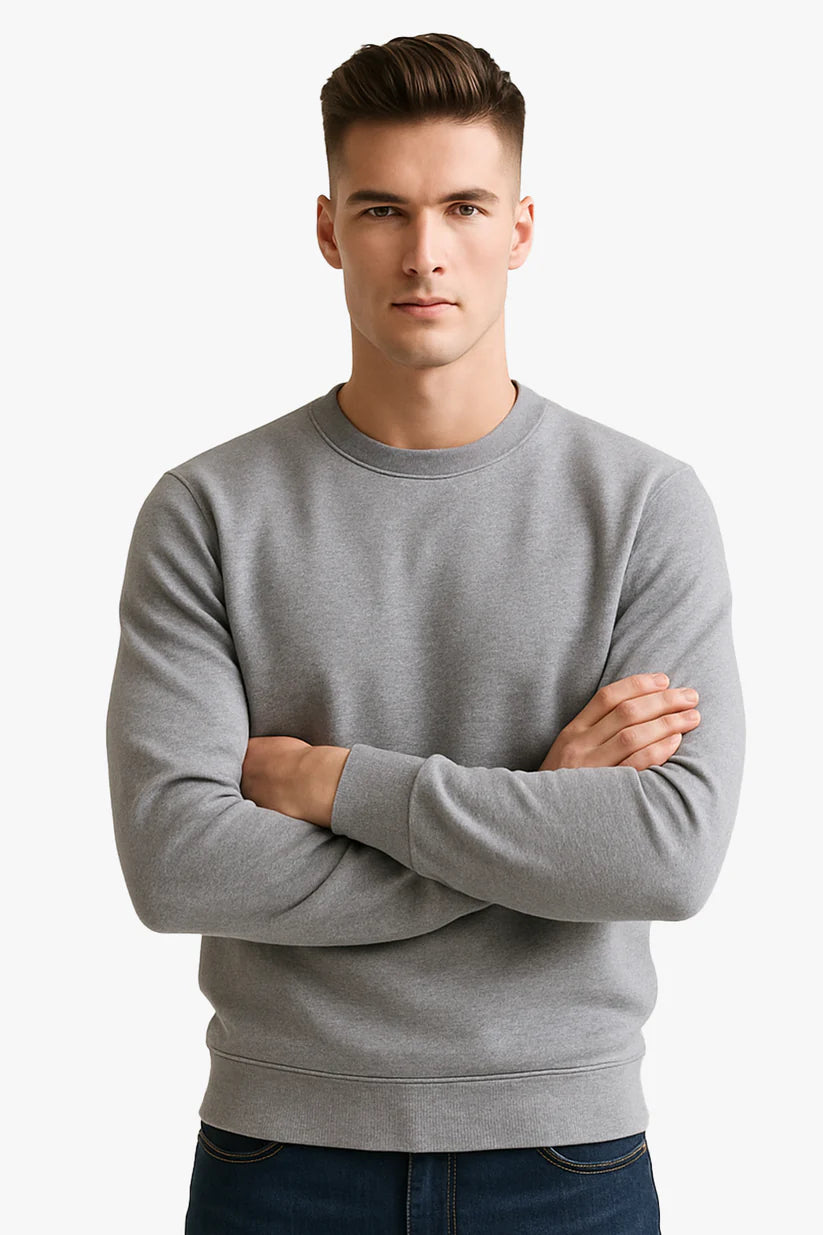Gray Baggy Drop Sweatshirt