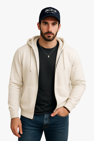 Off White Zipper Hoodie