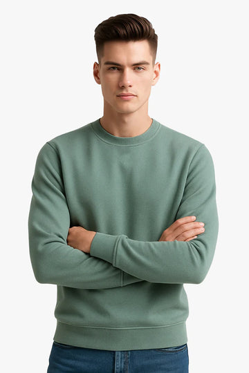 Sage Green Baggy Drop Sweatshirt