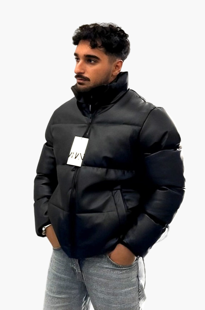 Black Polo Puffer Jacket